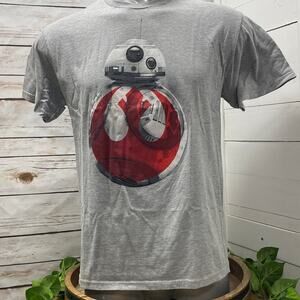 Star Wars BB-8 Animated T-Shirt Jedi Master Luke Skywalker Large